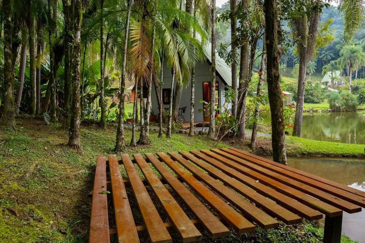 木屋 Cabana Lake Side Refugio Charmoso No Vale Europeu Benedito Novo 巴西