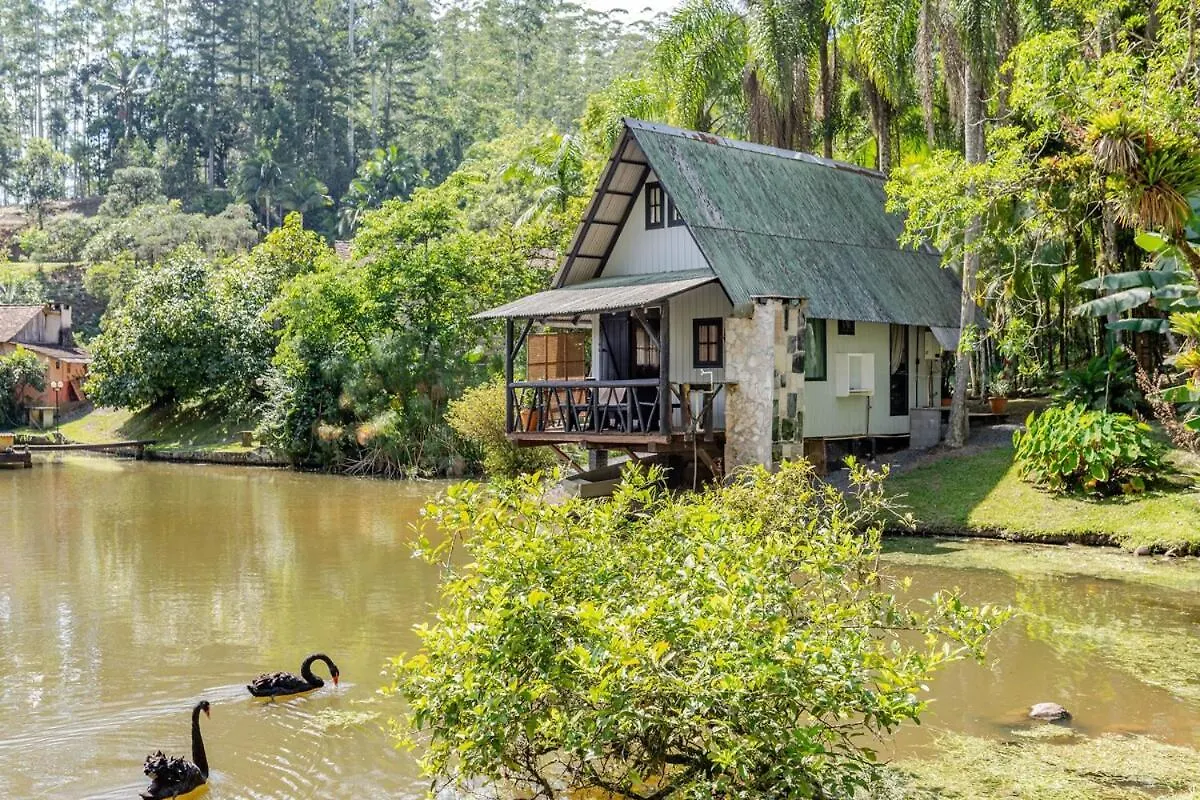 シャレー Cabana Lake Side Refugio Charmoso No Vale Europeu Benedito Novo